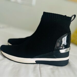 Michael Kors Black and White Slip-On Sneakers